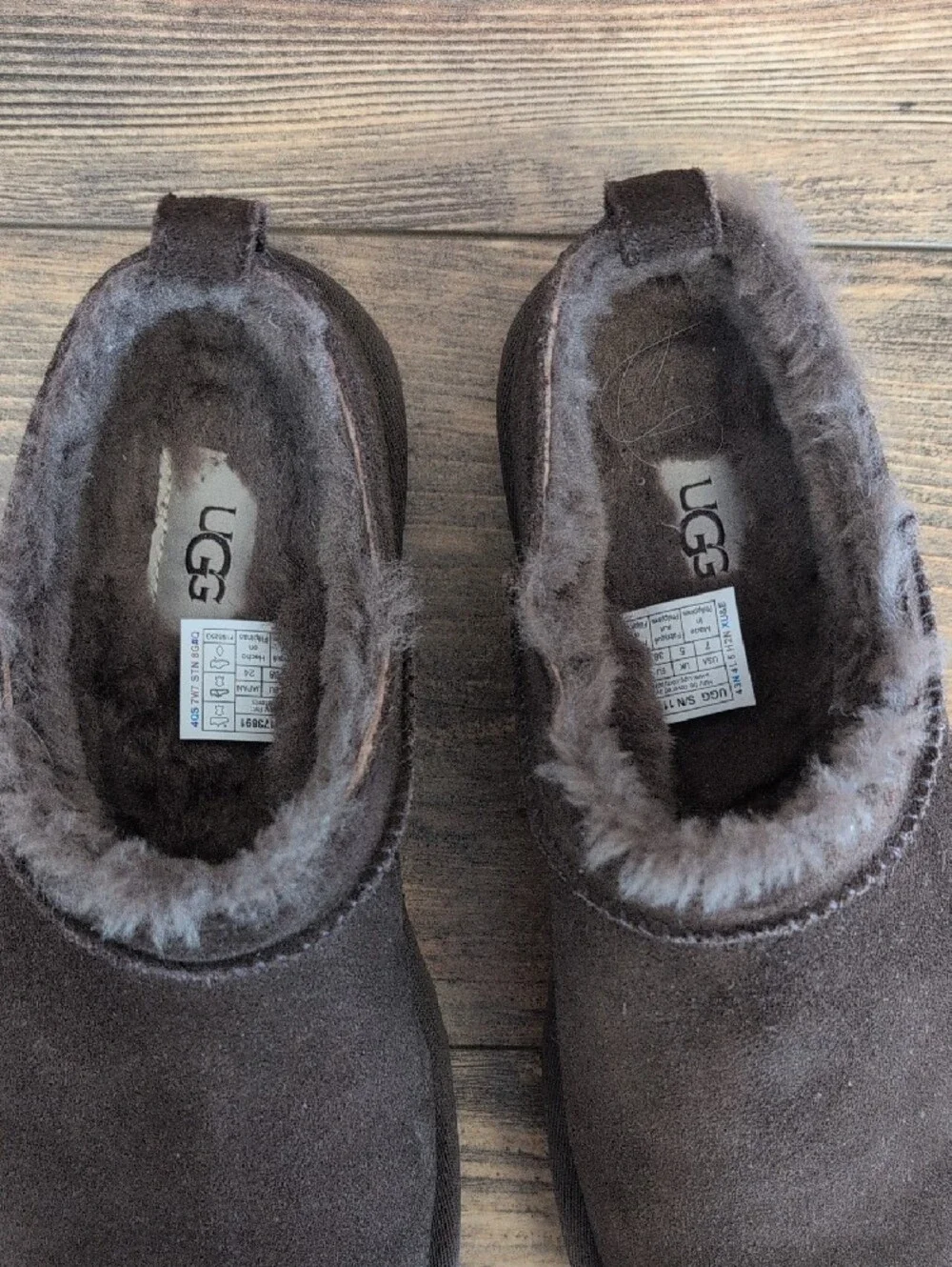 UGG 1173891 Brown Classic Micro Slip On Ankle Booties Boots                540A